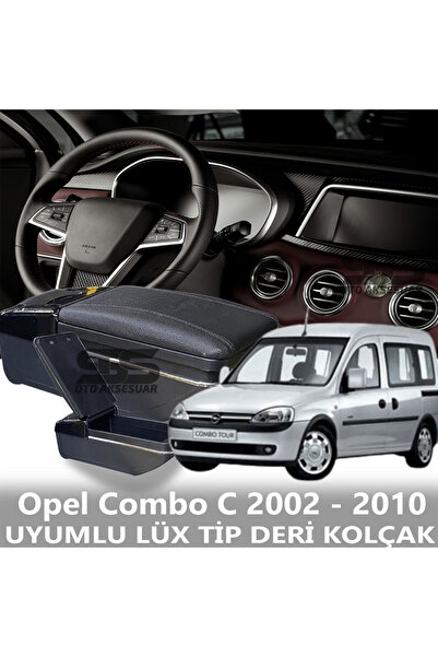 STS Oto Aksesuar Opel  Combo C 2002 - 2010 Uyumlu Premium  Deri Kol Dayama Ko...
