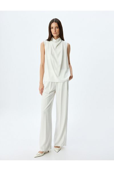 Koton White Sleeveless Blouse For Women