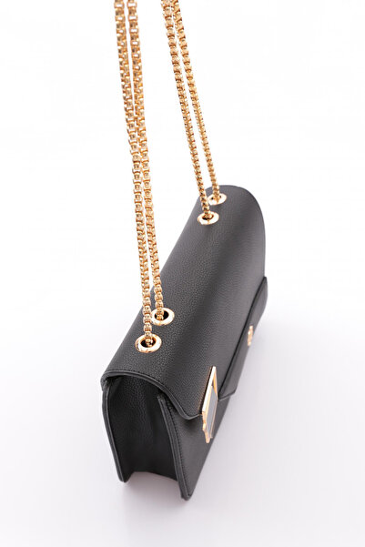 DGN Women's Handle Chain Square Bag Black 11282361235102