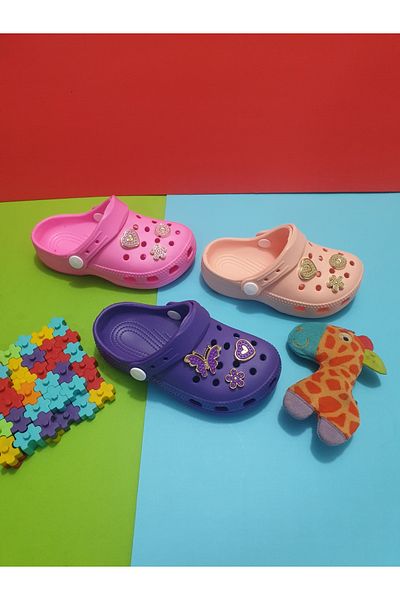 ünverdi Papuci de piatră anatomici ortopedici pentru fete - papuci de casă cu vârf închis, grădină, balcon, creșă, școală