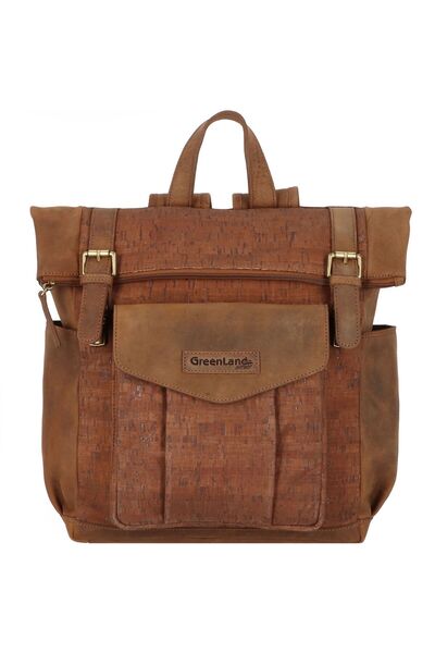 Greenland Nature Nature Leder-Rucksack – 38 cm Laptopfach