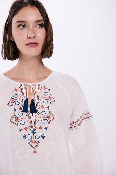 Springfield Multicoloured Embroidered Blouses