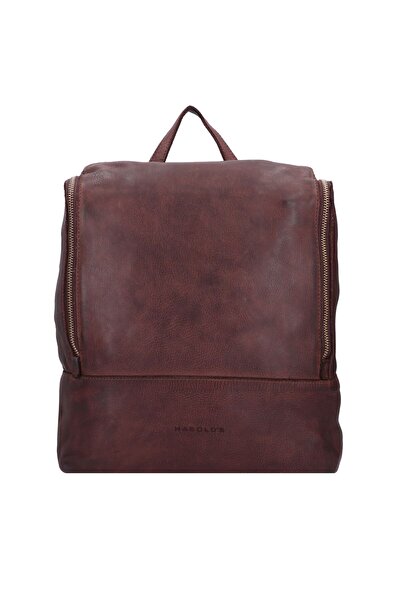 Harold's Leder U-Boot-Rucksack – 32 cm Laptopfach