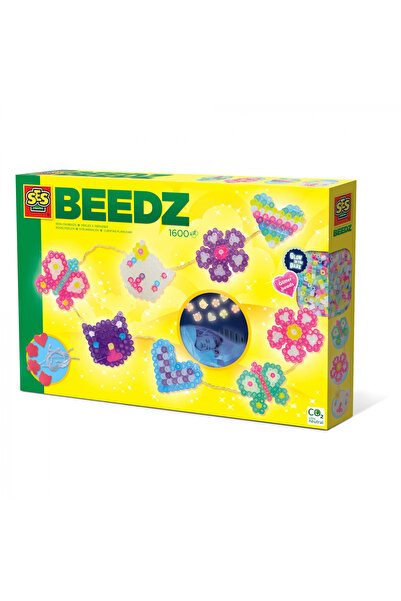 SES Creative Σετ Δημιουργίας Beedz - Φωτεινή Γιρλάντα με Σιδερένιες Χάντρες