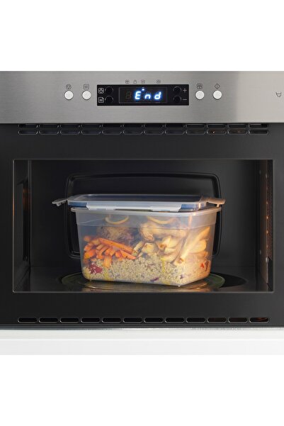 erorex Food container with lid, rectangular/plastic, 2.0 l