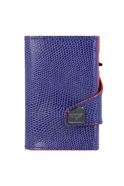 Tru Virtu Click and Slide Kreditkartenetui RFID Leder 6,5 cm