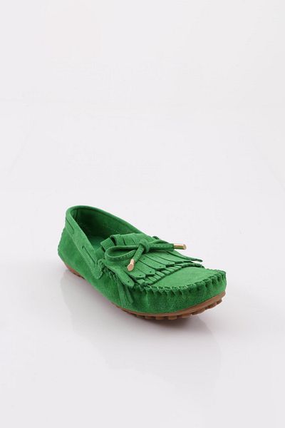 DGN Women's Tassel Loafer Green 212292885   Detailed Shoes