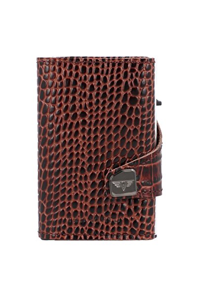 Tru Virtu Click & Slide Kreditkartenetui RFID Leder 6,5 cm