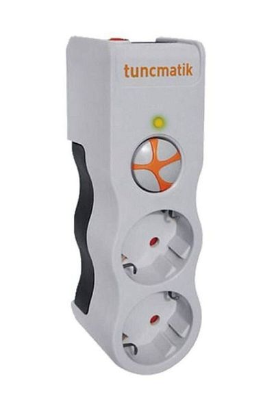 Tunçmatik Energy Saving Socket Powersurge 2-Piece White 525 Joule