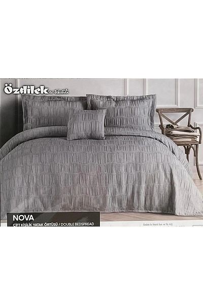 Özdilek Nova Double Bedspread Set - Gray