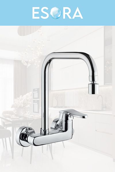 ESORA Wall-Operated Kitchen Faucet Fountain Tap