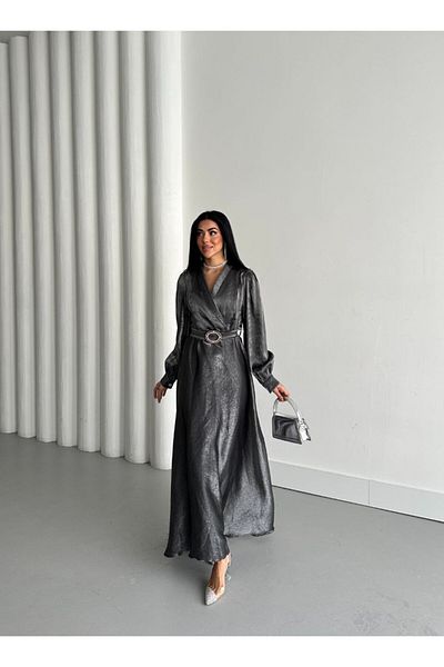 wiwa Women's Satin Belted Dress