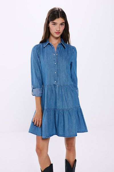 Springfield 100% Cotton Denim Dress