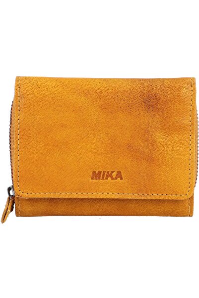 Mika Lederwaren Geldbörse Leder 11 cm