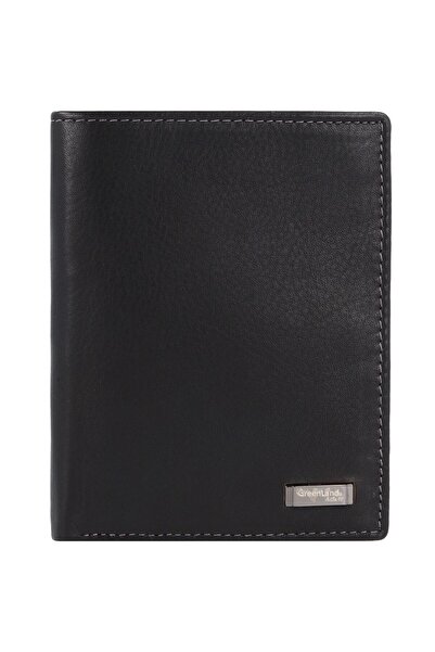 Greenland Nature Siyah Nappa Geldbörse RFID Led 9,5 cm