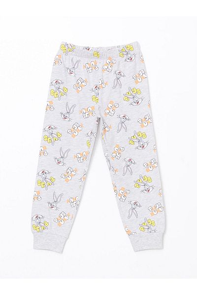 LC Waikiki Lcw Kids Grey Bugs Bunny Printed Baby Boy Pajama Bottom