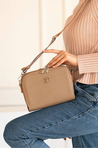 H&D COLLECTİON Geantă de umăr și crossbody cu curea lungă, cu 2 compartimente, imprimată în relief, foarte utilă 2005