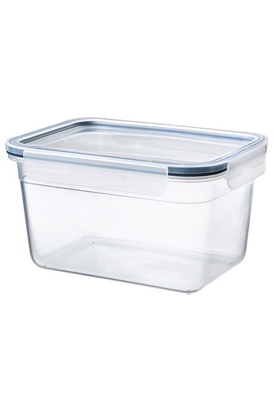 erorex Food container with lid, rectangular/plastic, 2.0 l