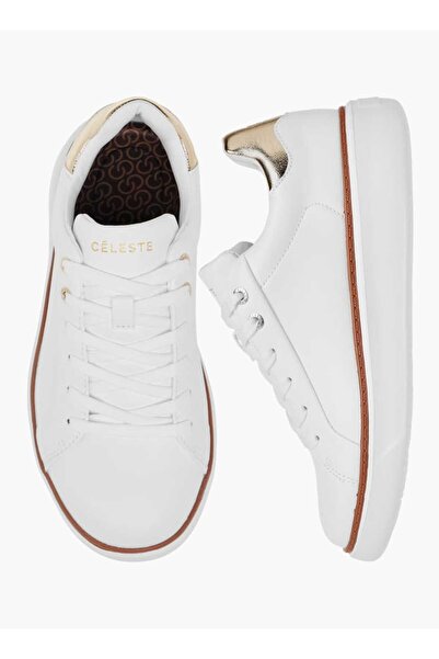 Celeste Women's Metallic Sneakers with Lace-Up Closure