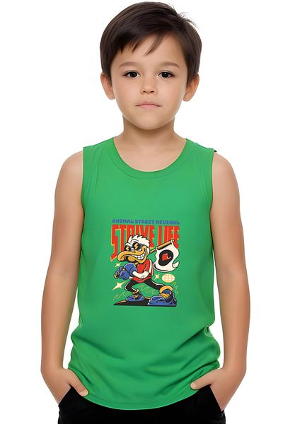 panios kids Strive Duck Printed Boys' Sling T-Shirt and Shorts Bottom-Top Set
