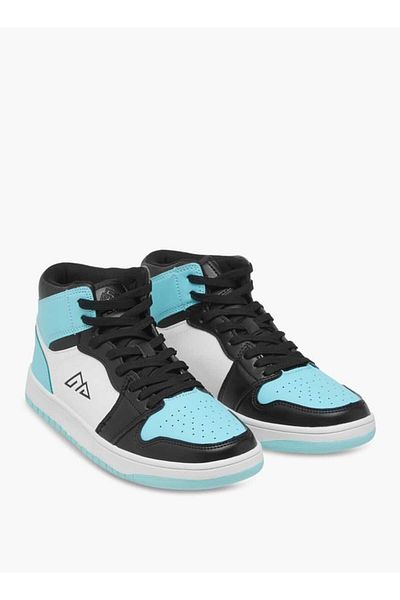 Oaklan by Shoexpress Oaklan by Shoexpress Colourblock High-Top Sneakers with Lace-Up Closure