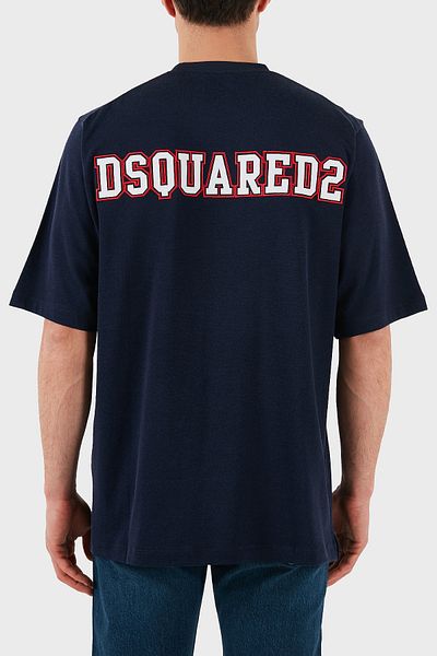 DSquared2   Logo Suppression of Reguluer Application T-Shirt for Man Against Machine Wash 100% Cotton S74Gd1266 S21658 478