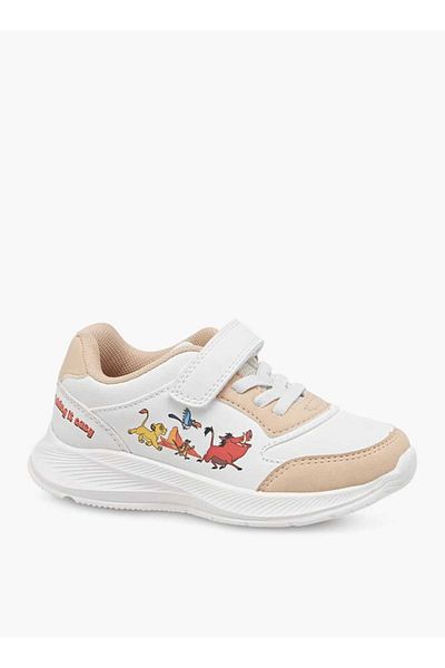 Disney Lion King Print Sneakers with Hook and Loop Closure