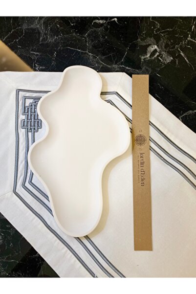 Tasarım Büyük Kristal Damlası Dalgalı Dekoratif Tepsi, Sunumluk, Takı Tabağı,...