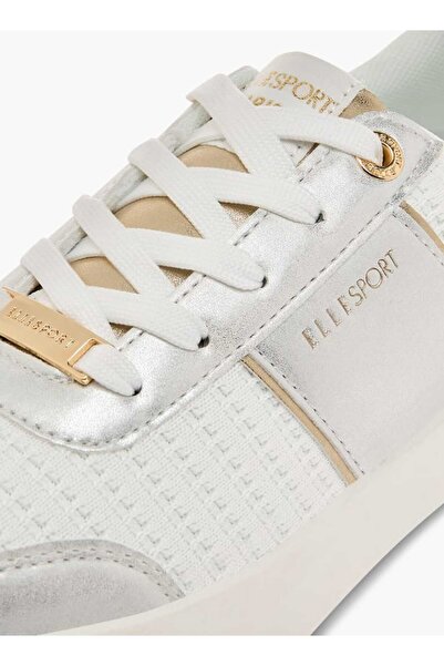 ELLE Women's Textured Sneakers with Lace-Up Closure