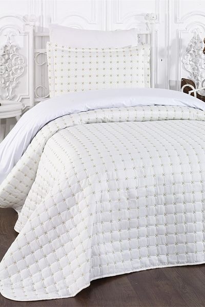 Levanzo Alden Cream Gold Single Bedspread