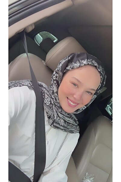 carell Rana Nisa'nın Tercihi Bohemian Siyah Comfy İpek Şal