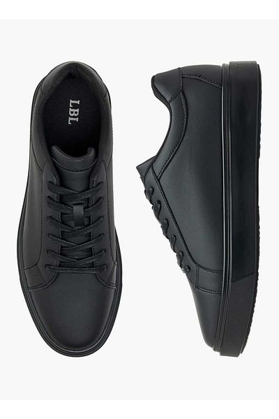 LBL by Shoexpress LBL by Shoexpress Solid Ankle Sneakers with Lace-Up Closure