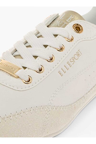 ELLE Women's Panelled Sneakers with Lace-Up Closure