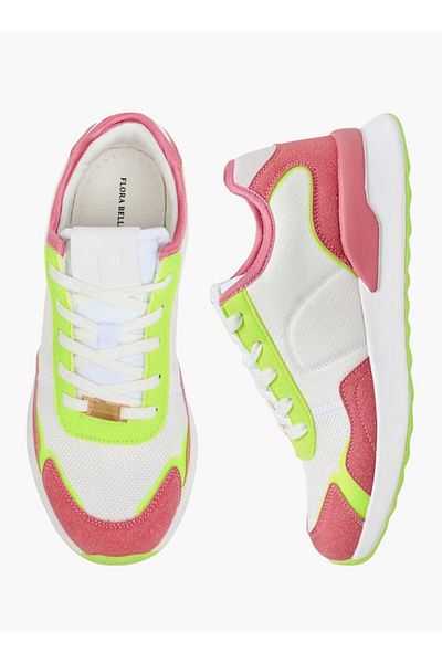Flora Bella by Shoexpress Flora Bella Colourblock Sneakers with Lace-Up Closure