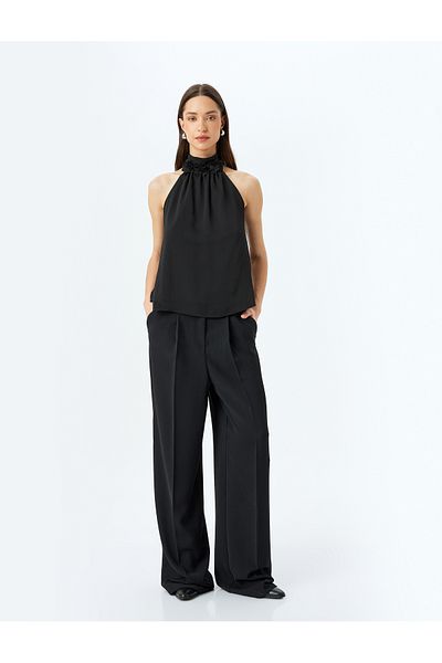 Koton black Halter Neck Blouse
