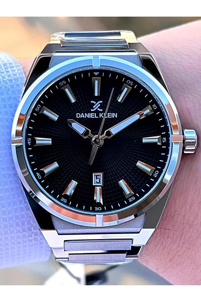 Daniel Klein Steel Cord Calendar Dial 3 Atm Water Resistant Men's Wrist Watch EDK.1.13567-5