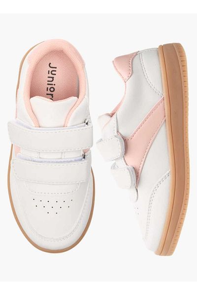 Juniors Colourblock Sneakers with Hook and Loop Closure