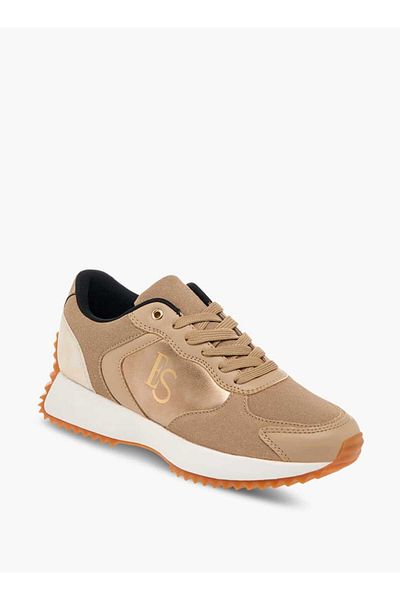 ELLE Women's Panelled Sneakers with Lace-Up Closure