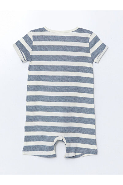 LC Waikiki LCW baby Lacivert Bisiklet Yaka Erkek Bebek Penye Tulum 2'li