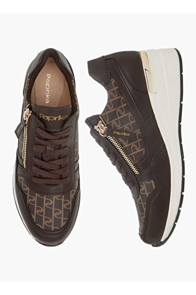 Paprika حذاء رياضي بطبعة مونوغرام بابريكا مع رباط للإغلاق