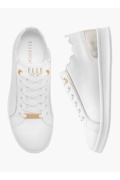 ELLE Women's Panelled Sneakers with Lace-Up Closure