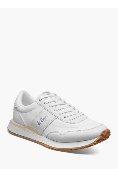 Lee Cooper Men's Logo Detail Sneakers with Lace-Up Closure