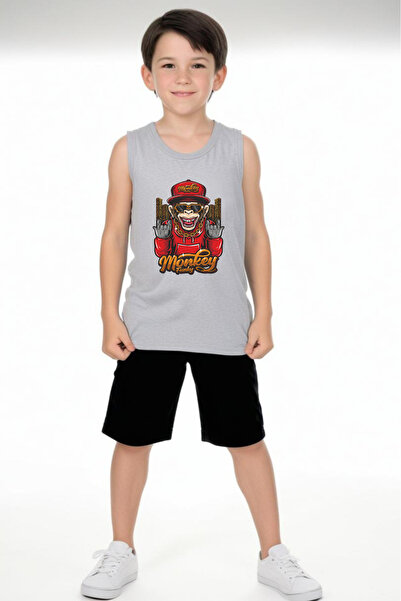 panios kids Набір для хлопчиків з принтом Rich Monkey: футболка на бретельках...