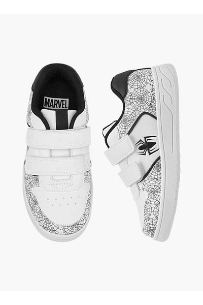 Marvel Spider-Man Print Sneakers with Hook and Loop Closure