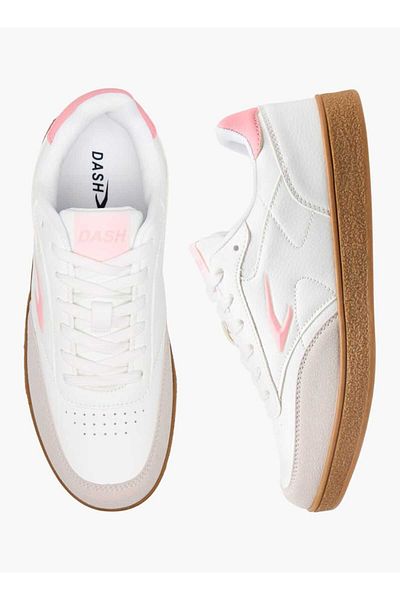 Dash Panelled Sneakers with Lace-Up Closure