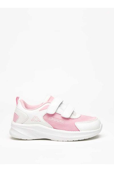 Kappa Girls' Textured Sneakers with Hook and Loop Closure