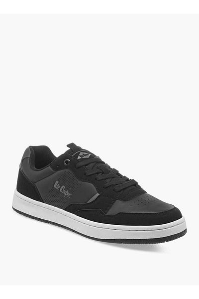 Lee Cooper Men's Perforated Sneakers with Lace-Up Closure
