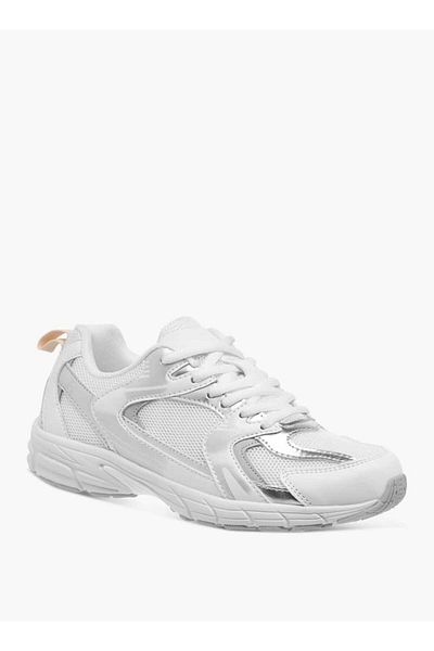 Flora Bella by Shoexpress Flora Bella Panelled Sneakers with Lace-Up Closure