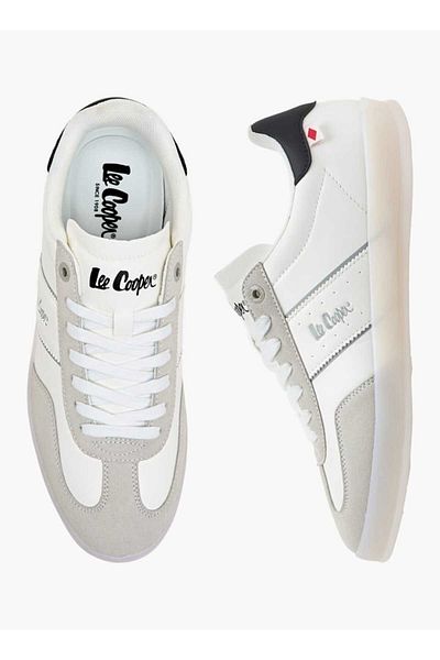 Lee Cooper Men's Panelled Sneakers with Lace-Up Closure