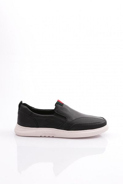 DGN Ανδρικά παπούτσια sneaker με ελαστικά πλαϊνά μαύρα 72623616